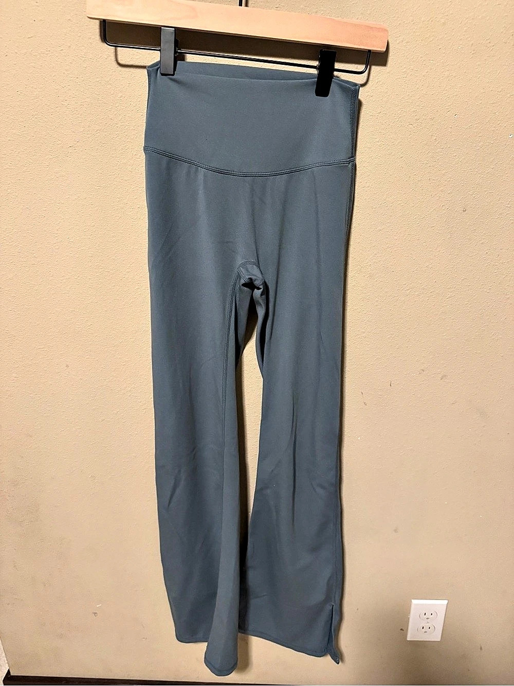 Paragon Reluna Side Slit Sculptseam High-Rise Flare Leggings Slate 31”